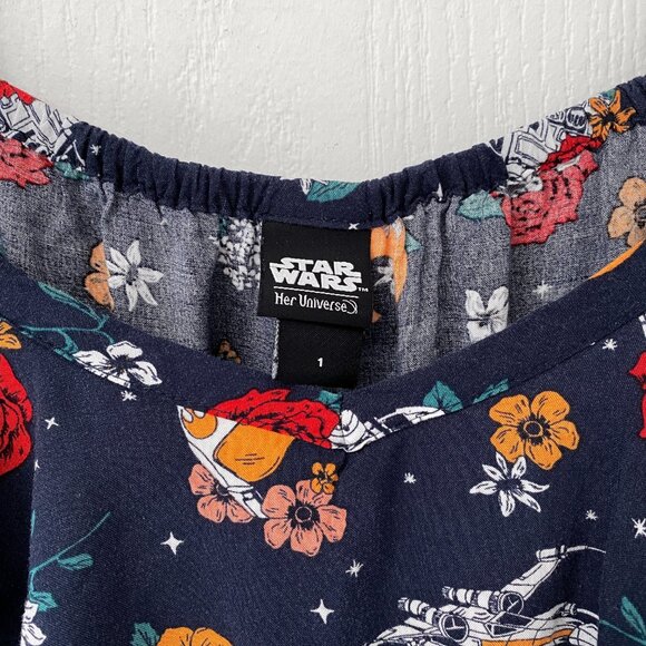 Torrid - Her Universe - Star Wars - Floral Rebellion Romper - Picture 6 of 10